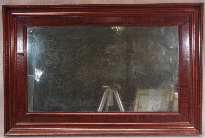 Appraisal: Mahogany Federal wall mirror molded frame label of James Borbi---