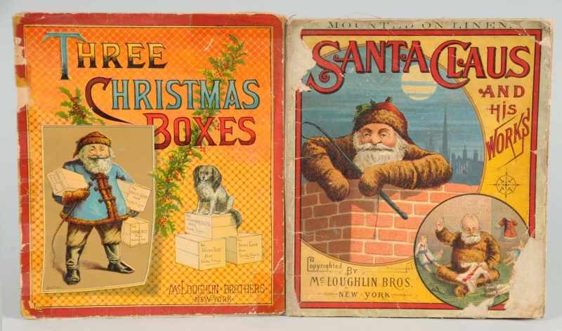 Appraisal: Lot of McLoughlin Bros Santa Claus Books Description Includes one