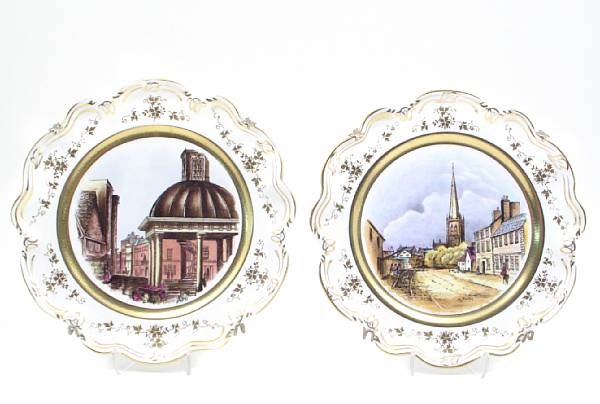 Appraisal: A set of six Coalport cabinet plates decorated with views