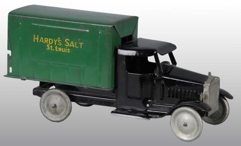 Appraisal: Pressed Steel Metalcraft Hardy's Salt Truck Toy Description American Green