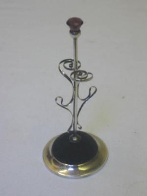 Appraisal: A CHARLES HORNER HAT PIN STAND the stem with purple