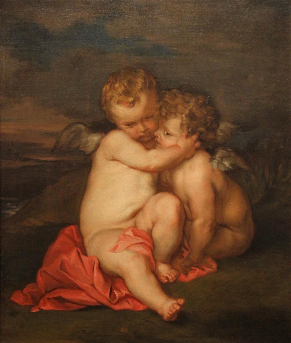 Appraisal: AFTER SIR ANTHONY VAN DYCK DUTCH TH CENTURY PUTTI IN