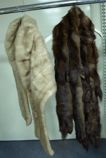 Appraisal: Two mink stoles