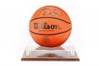 Appraisal: Michael Jordan Larry Bird Signed Basketball From the Up Shootout