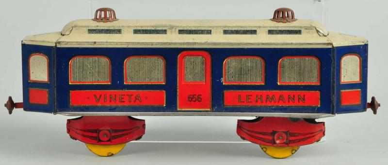 Appraisal: Tin Litho Lehmann Veneta Tram Toy Description German Working Some