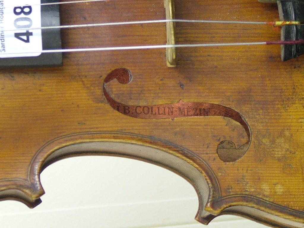 Appraisal: French violin labelled C H J B Collin-Mezin Luthier a