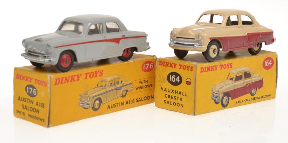 Appraisal: X DINKY MODELS INCLUDING VAUXHALL CRESTA SALOON TWOTONE MAROON LOWER