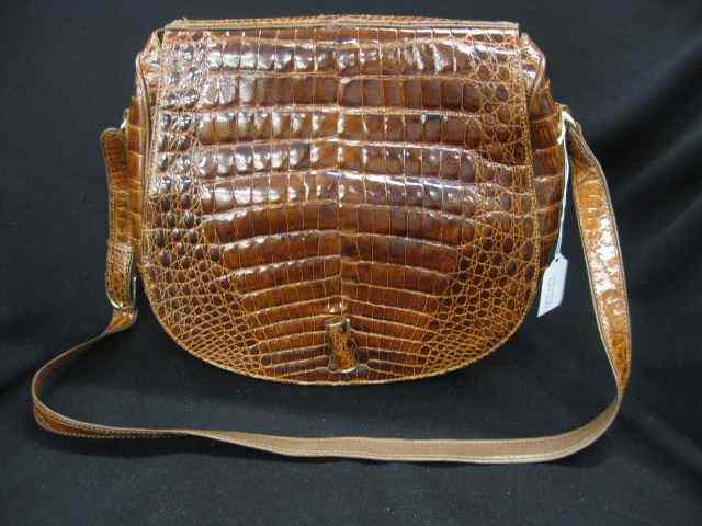 Appraisal: Vintage Aligator Handbag Itailian singed SISO