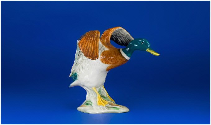 Appraisal: Beswick Figure Mallard Duck Settling Model No