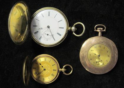 Appraisal: Three assorted pocket watches th and th centuries