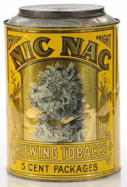 Appraisal: Nic Nac Tobacco Store Canister Description Rare yellow variation Beautiful