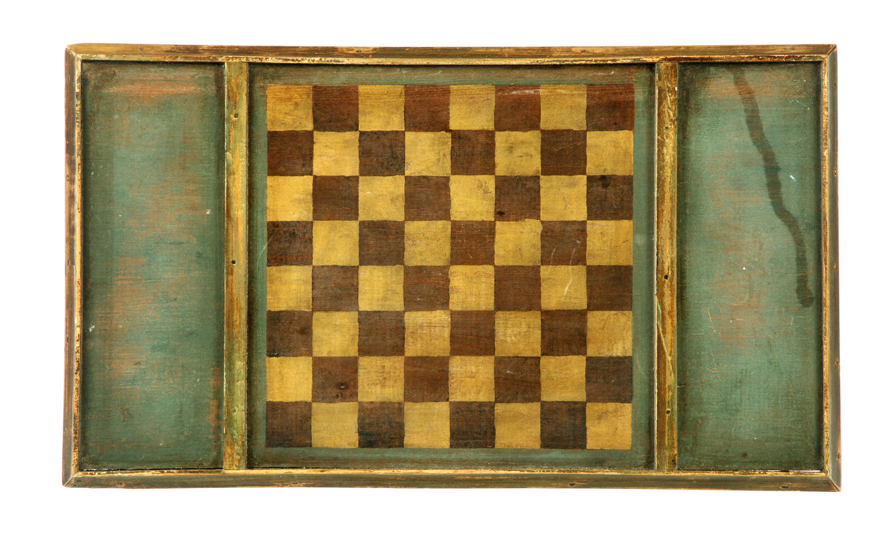 Appraisal: DECORATED GAMEBOARD American st half- th century pine Single board