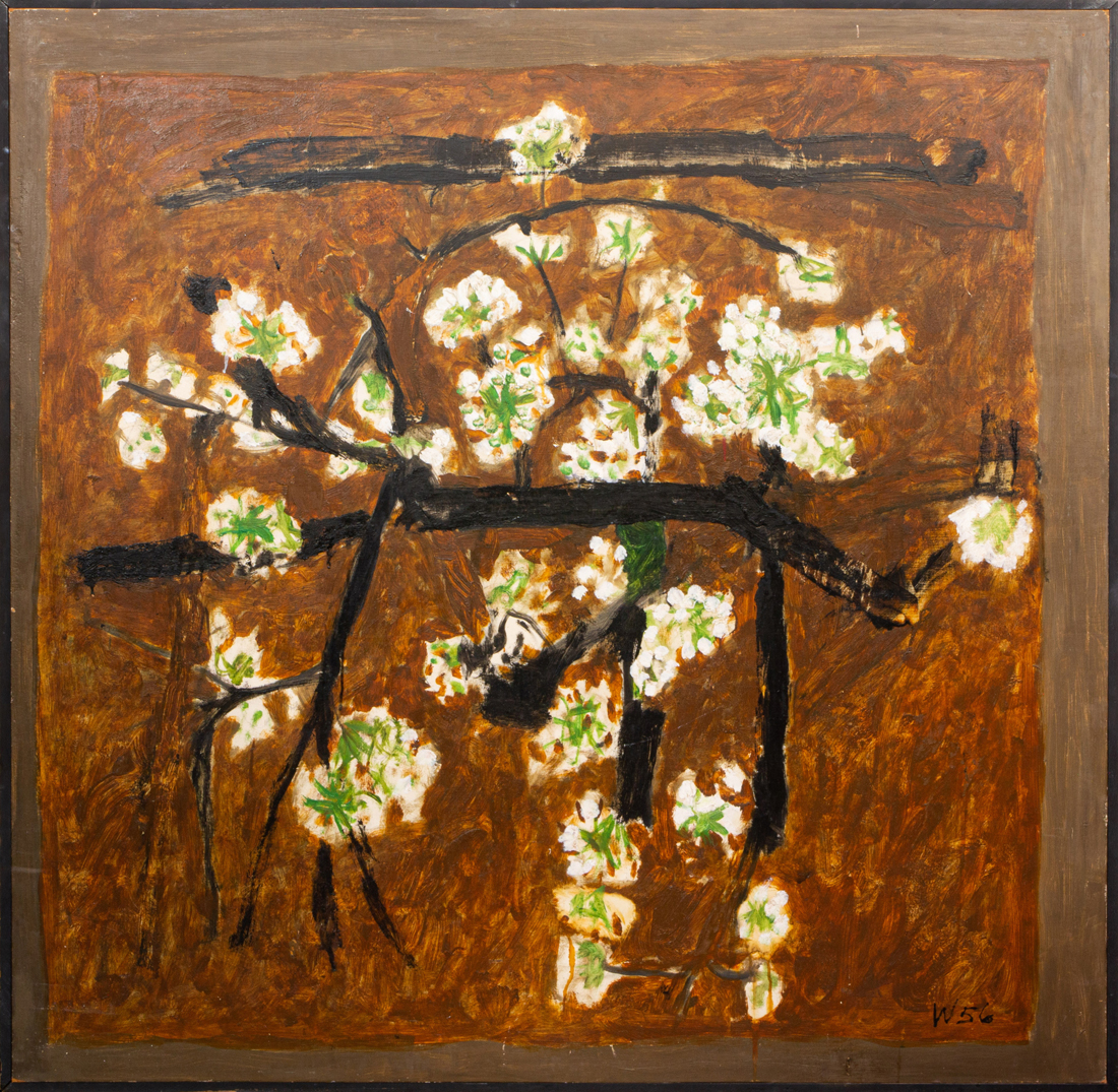 Appraisal: Bryan Wilson American - Blossoms oil on masonite initialed and