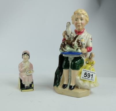 Appraisal: Kevin Francis figure Peggy Davies limited edition and smaller Clarice