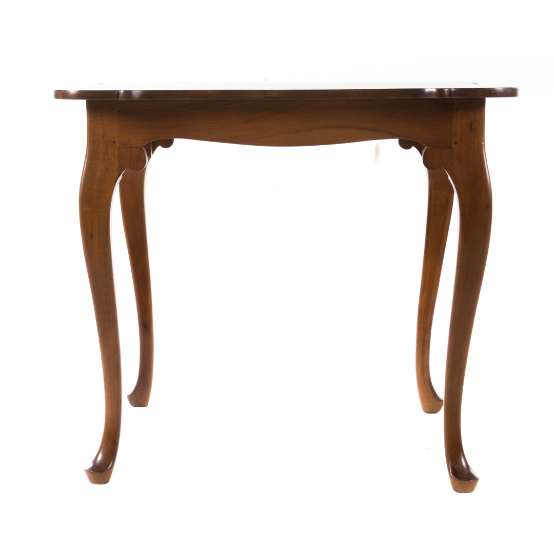 Appraisal: Queen Anne style walnut card table attributed to Guido Zichele