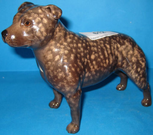 Appraisal: Beswick Staffordshire Bull Terrier A well painted brindle with brown