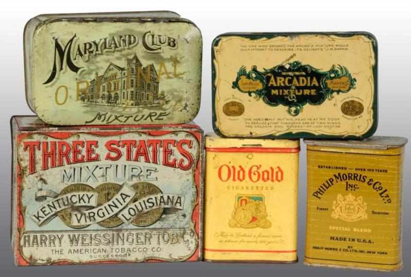 Appraisal: Lot of Tobacco Tins Description Includes one Old Gold one