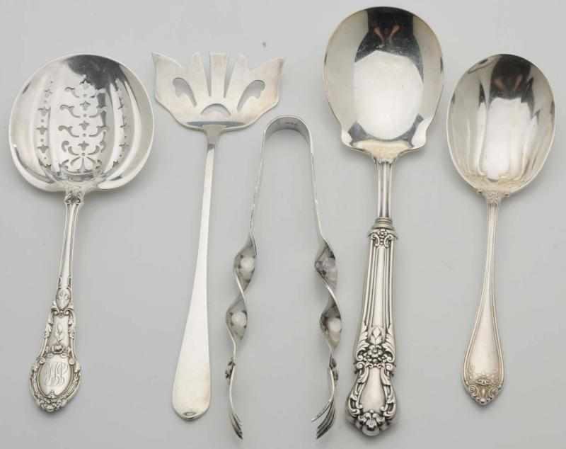 Appraisal: A Group of Miscellaneous Silver Serving Pieces A Group of