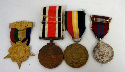 Appraisal: A collection of medals to include Faithful Service in the