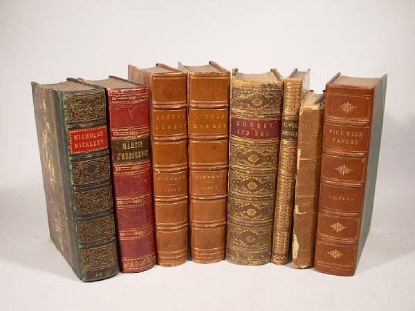 Appraisal: DICKENS CHARLES volumes Little Dorrit London Bradbury and Evans volumes