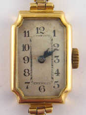 Appraisal: An carat gold lady's wrist watch movement signed Etna Watch