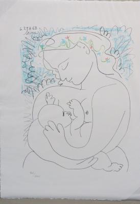 Appraisal: Pablo Picasso Spanish - Maternit signed and dated within print