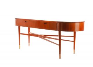 Appraisal: Modernist Stained Maple Vitrine Table Continental mid to late th