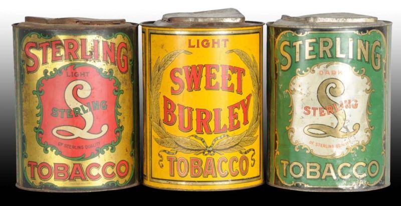 Appraisal: Lot of Assorted Tobacco Store Tin Bins Description Dents scratches