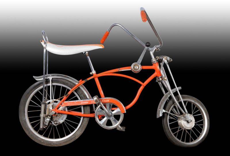 Appraisal: Schwinn Orange Krate Sting-Ray Bicycle Description Bicycle is missing front