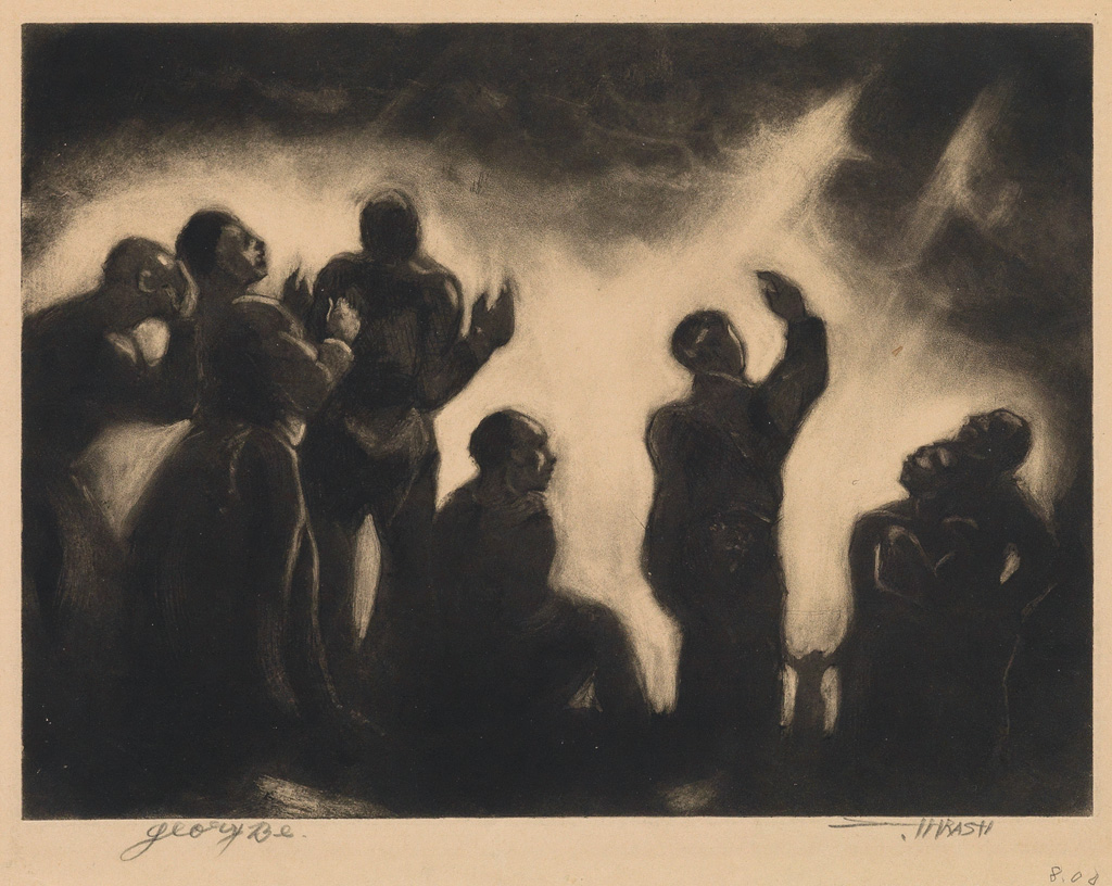 Appraisal: DOX THRASH - Glory Be Carborundum mezzotint and etching on