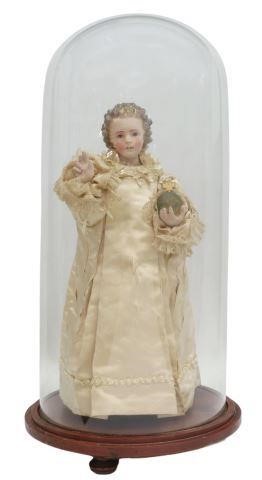 Appraisal: Continental religious statue Infant Jesus of Prague polychrome painted chalkware