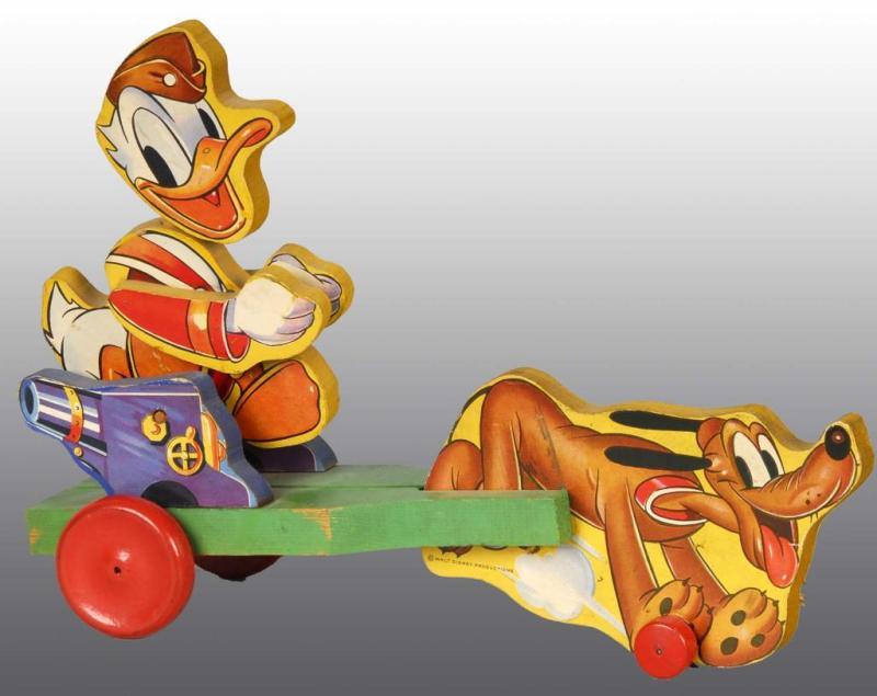 Appraisal: Fisher Price No Disney Donald Duck Toy Description American Circa