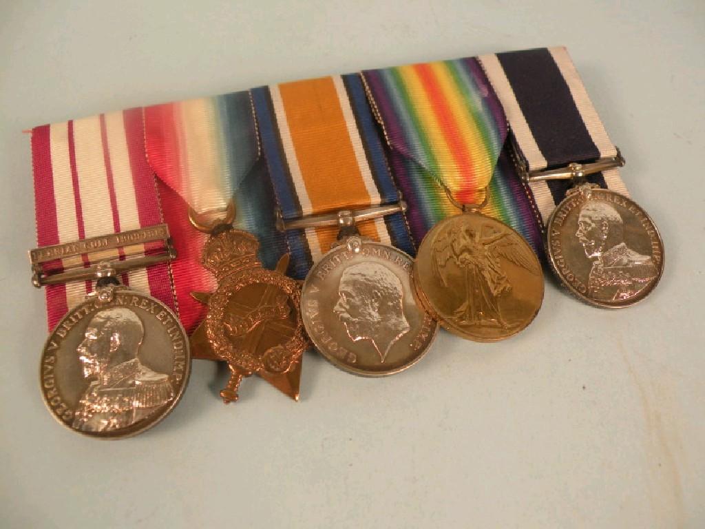 Appraisal: A group of five first World War medals presented to