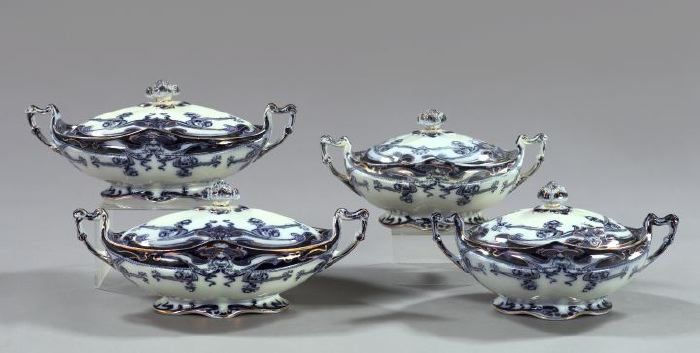 Appraisal: Four-Piece Group of Royal Staffordshire Pottery all first quarter th