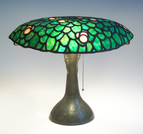 Appraisal: ROYCROFT DARD HUNTER Extremely rare table lamp designed and executed