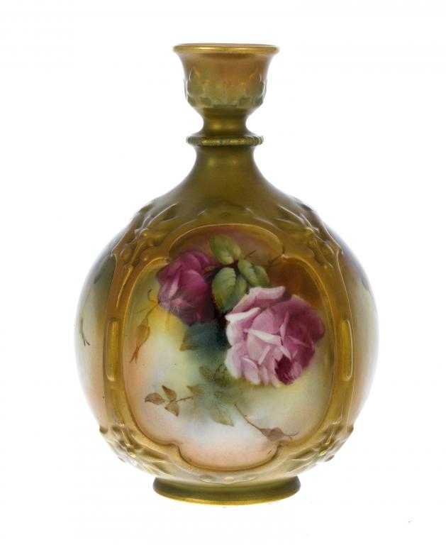 Appraisal: A ROYAL WORCESTER GLOBULAR VASE painted by R Austin signed