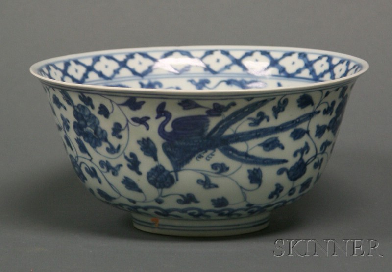 Appraisal: Porcelain Bowl China Ming period th th century underglaze blue