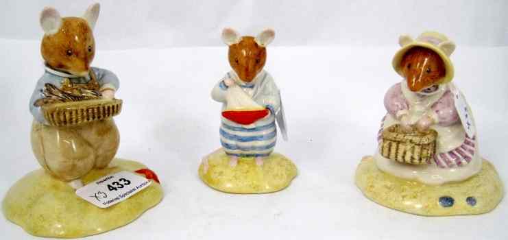 Appraisal: Royal Doulton Brambly Hedge Figures Mrs Saltapple DBH Mr Saltapple