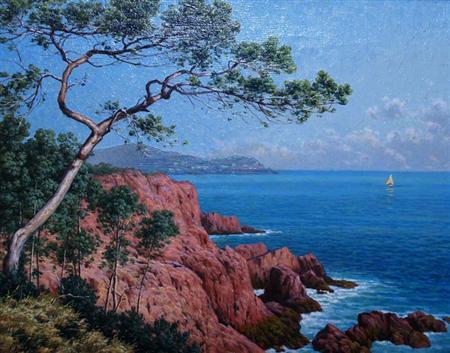 Appraisal: Rene Charles Edmond His French - Paysage Provencal Estimate -