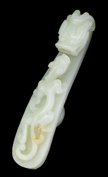 Appraisal: Chinese carved jade belt hook th century