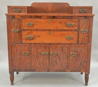 Appraisal: Sheraton mahogany and cherry sideboard circa ht in wd in