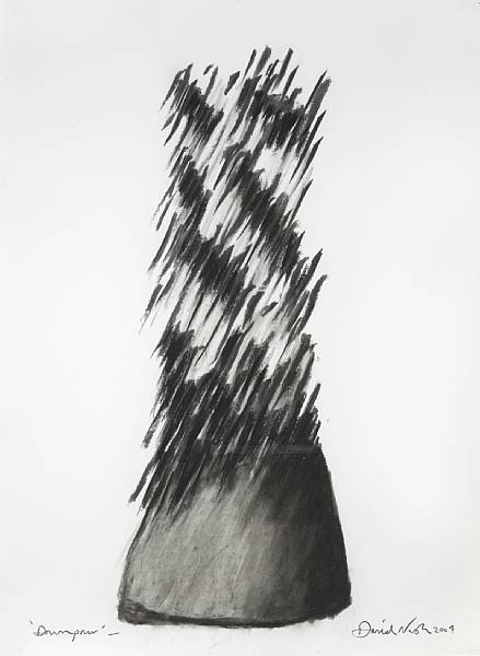 Appraisal: David Nash British born Downpour signed and dated 'David Nash