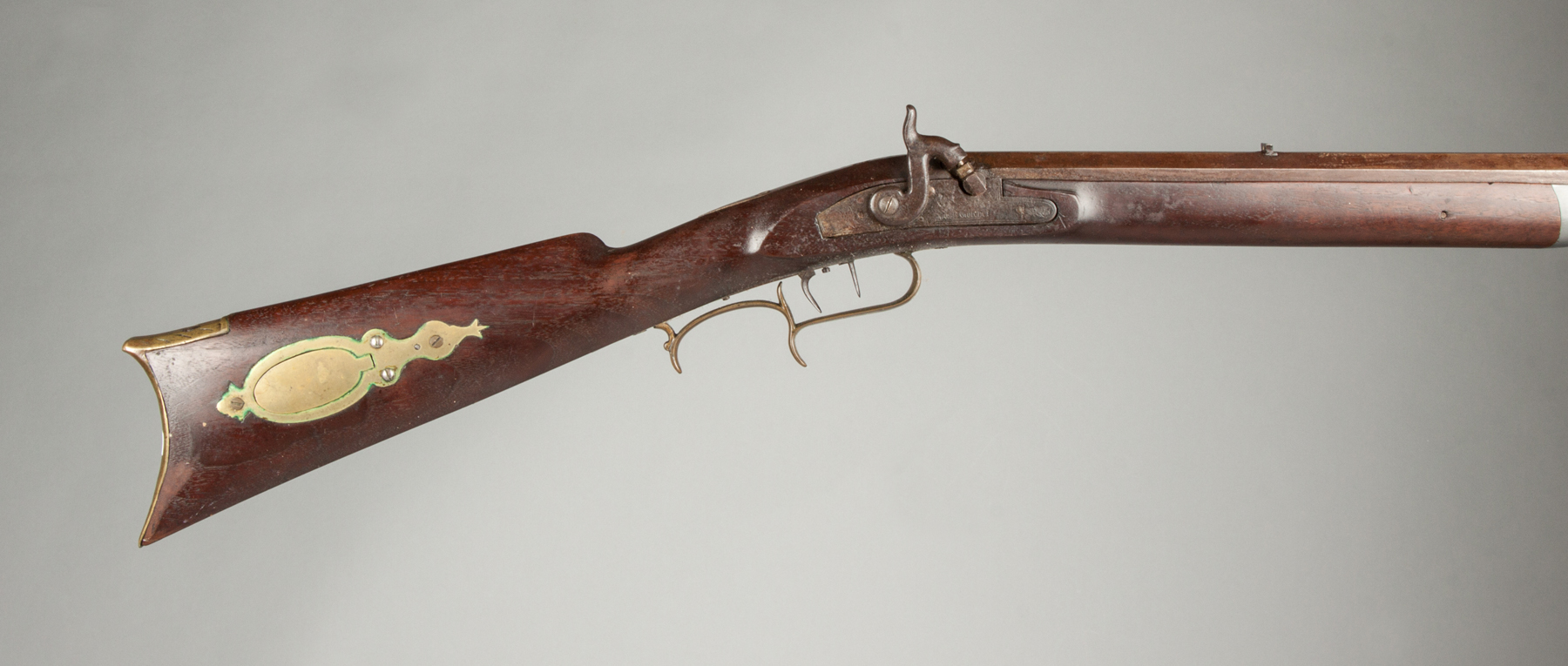 Appraisal: Percussion Rifle Walnut stock Sgn illeg