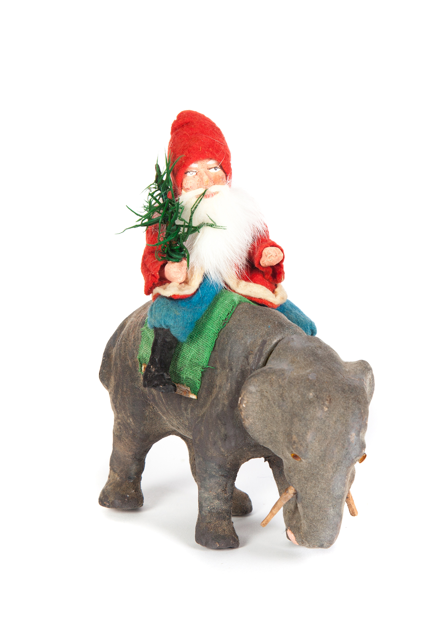 Appraisal: SANTA RIDING AN ELEPHANT CANDY CONTAINER First half- th century