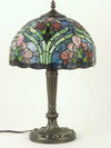 Appraisal: TABLE LAMP - Metal base table lamp with round replica