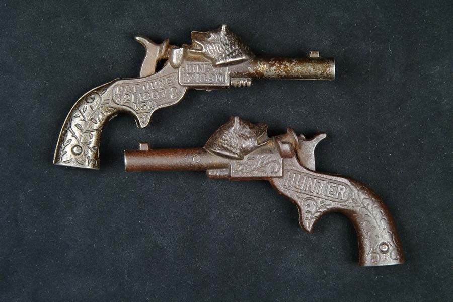 Appraisal: LOT OF TWO HEAD PISTOLS Frontier by Ives F Circa