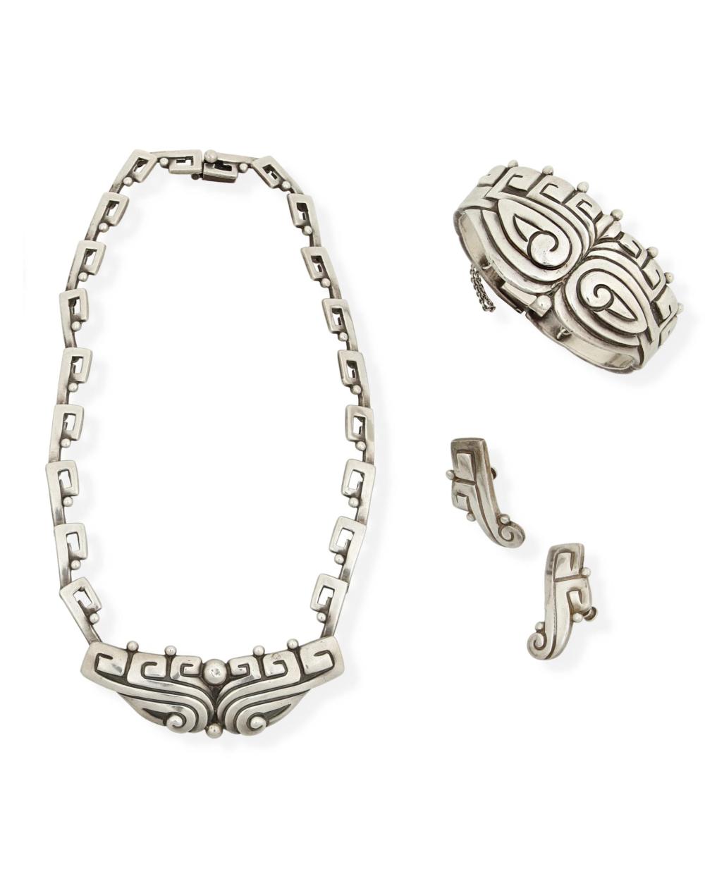 Appraisal: A group of Margot de Taxco sterling silver jewelry Margot