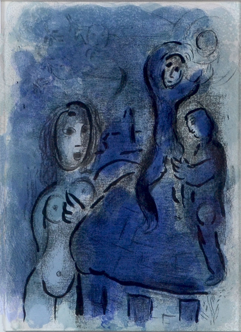 Appraisal: CHAGALL Marc Russian - ''Rahab and the Spies of Jericho''