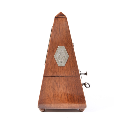 Appraisal: A Swiss walnut Maelzel metronome late th c cm h