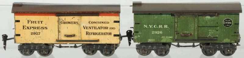 Appraisal: Lot of Marklin O-Gauge Train Boxcars Includes no New York